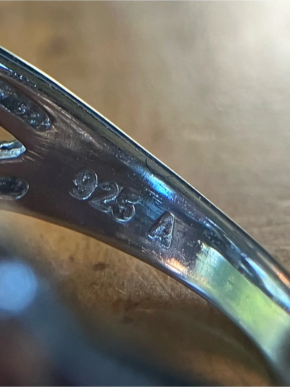 Brazilian Blue Topaz Sterling Silver Cocktail Ring Size 6.75